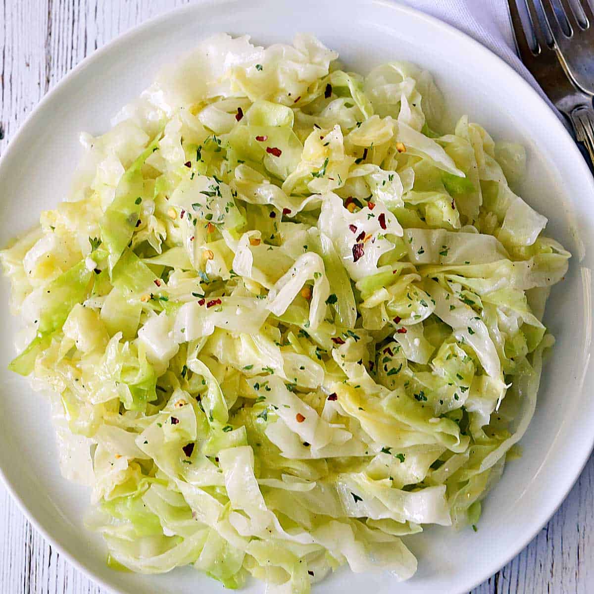 Buttery Steamed Cabbage
