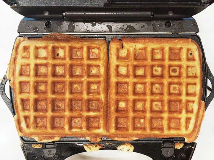 The waffles are ready.