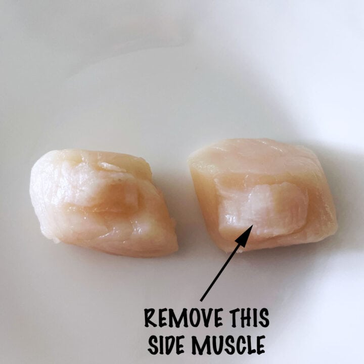 Scallop side muscle.