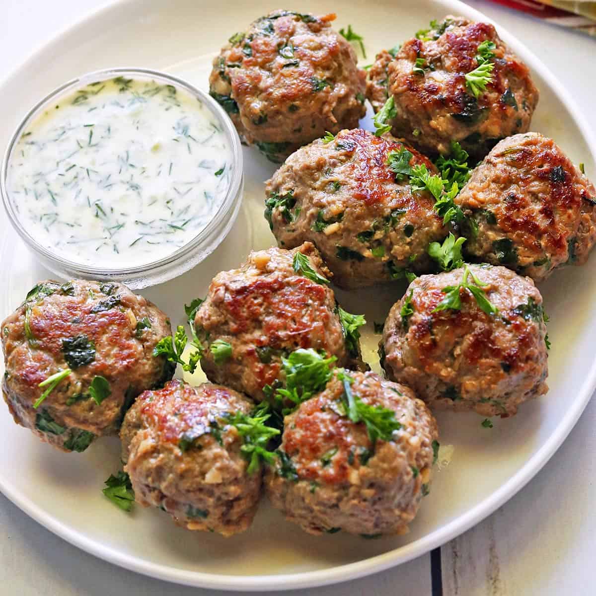 Easy Mediterranean Lamb Meatballs