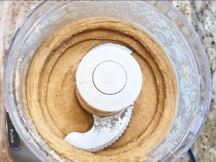 The walnut butter has reached a smooth texture.