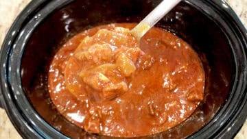 The goulash is ready.