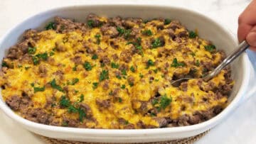 The casserole is ready.