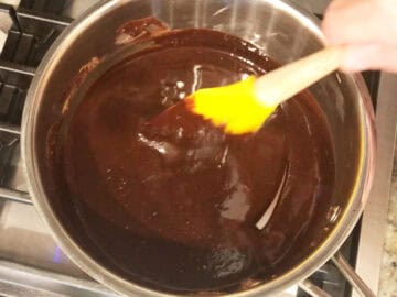 The ingredients were melted in a saucepan.