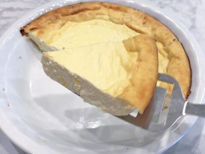 The cake was sliced.