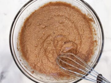 The almond flour was added.