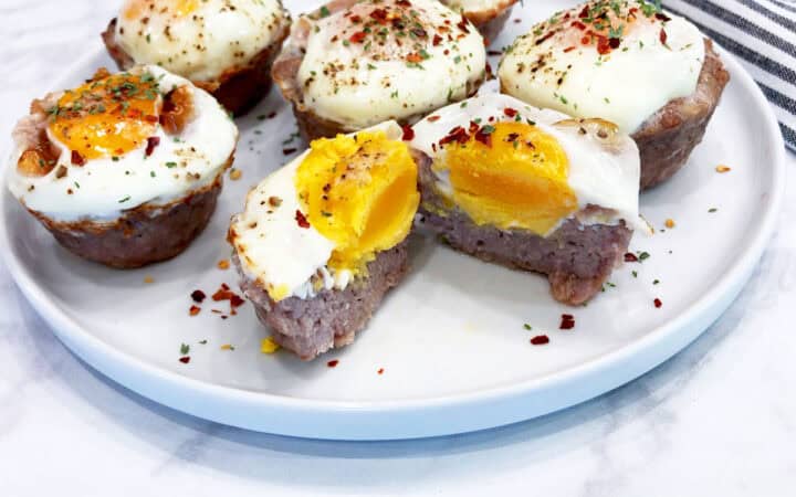 Showing the inside of the muffins.