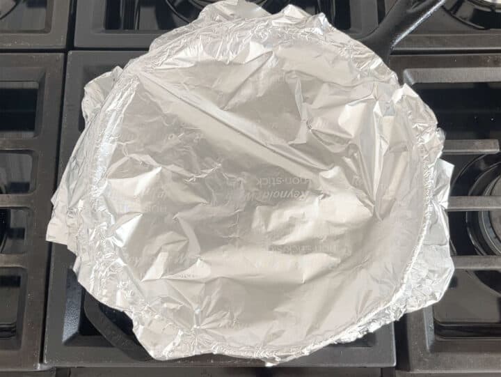 Cover and rest the steak.