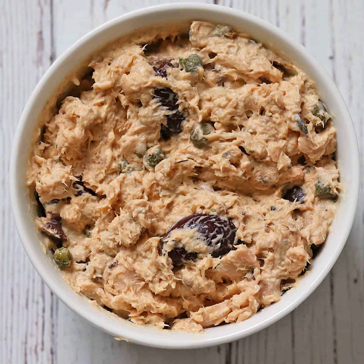 Olives were added to the salad.