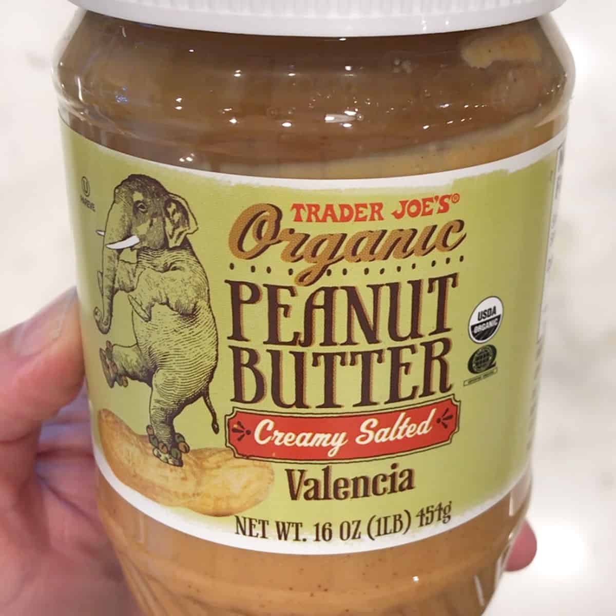 The peanut butter I typically use (Trader Joe's Creamy).