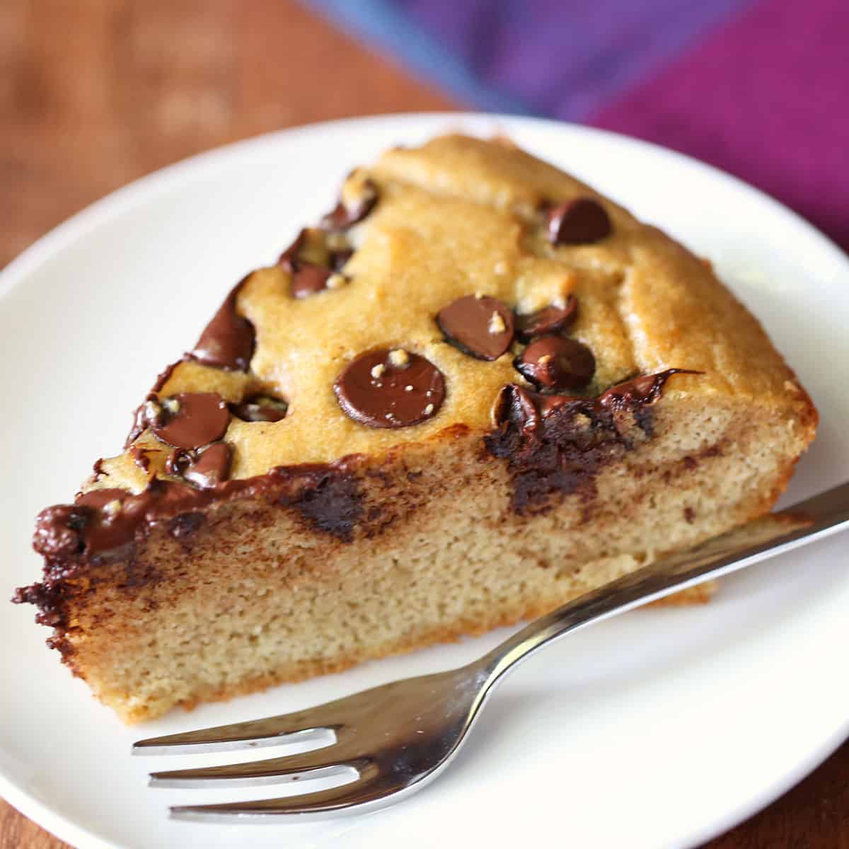 Almond flour chocolate chip cake.