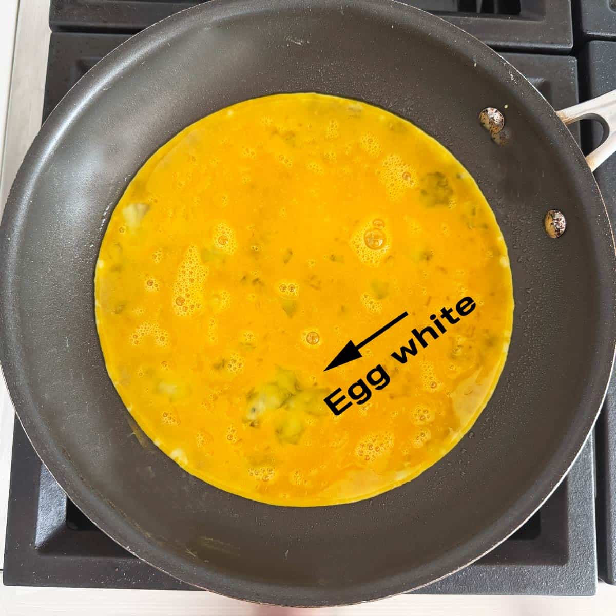 These eggs were not mixed well.